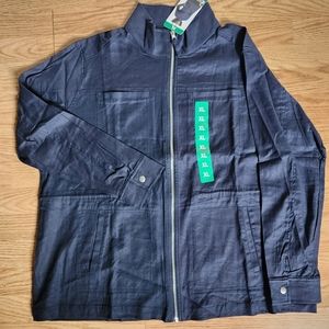 32 Degree Cool Cotton Spring Jacket with Draw Steing  XL , Antwerpe Blue ( Navy)